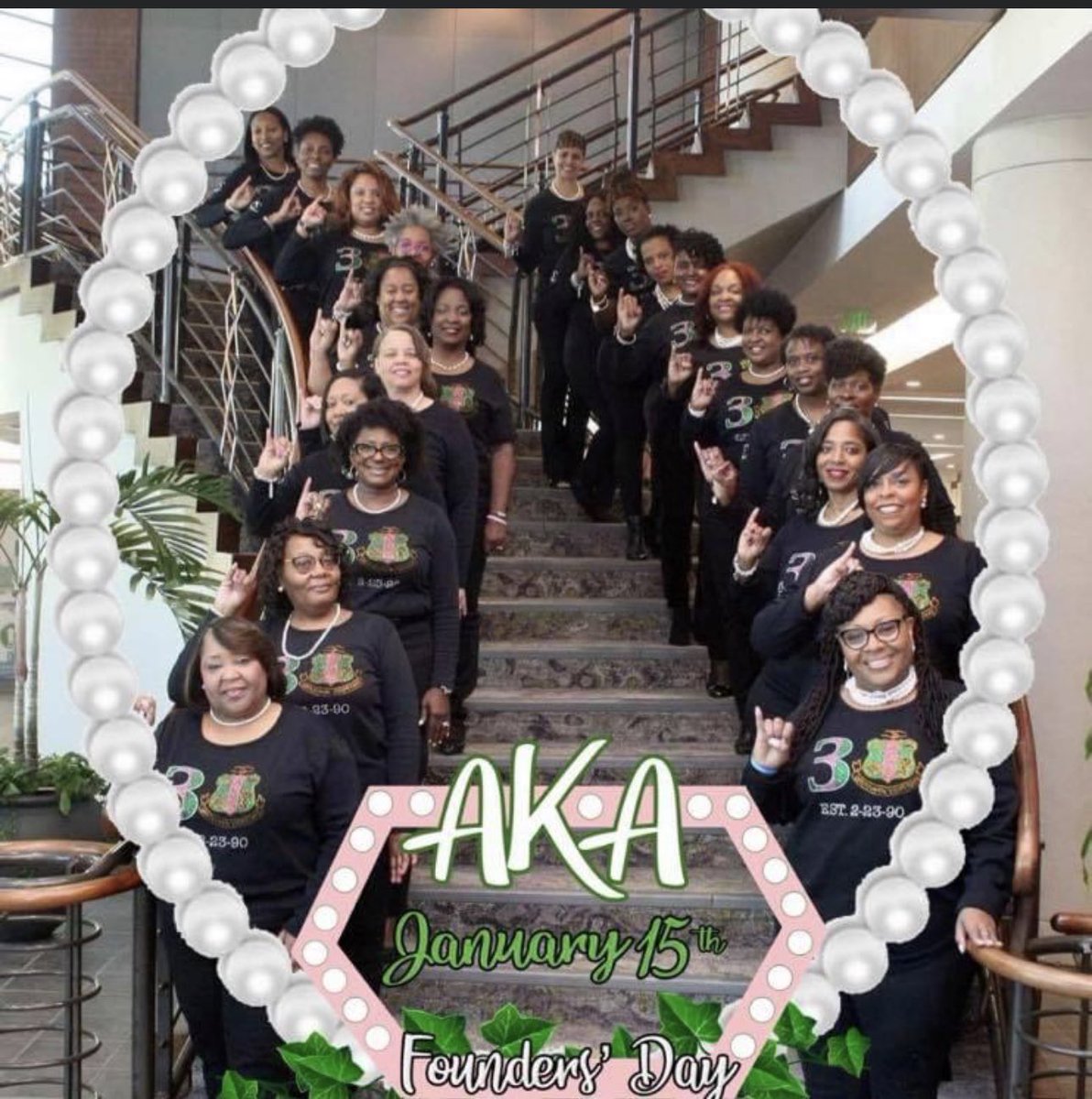 RobinColetrain's tweet photo. Happy Founders to my Sisters of Alpha Kappa Alpha, Incorporated, Inc. A special shout-out to the 50 Precious Pearls initiated Spring 90 at #SCSU! #BetaSigmaMade 💕💚💕#J15💕💚 #AKA1908 #SetItoff #PinkiesUp #FirstandFinest 💕💚 #PinkandGreen💕💚 #ItsASeriousMatter💗🐸 https://t.co/KTIRhUXKkC