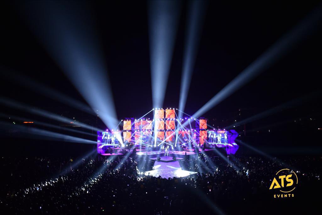 iamurrick's tweet image. @atsevents_ug deserve a credit for this job well done ! This event made history 🔥🔥🔥 #stage #lighting #SpiceDianaConcert