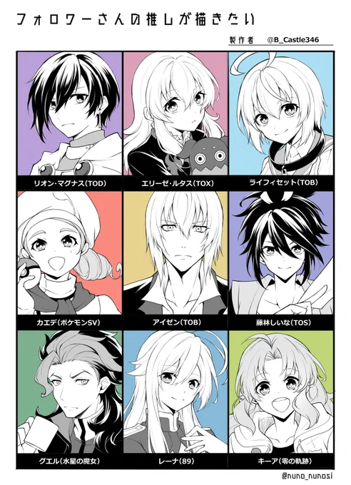 #フォロワーさんの推しが描きたい 
リプ下さった皆様ありがとうございました! 