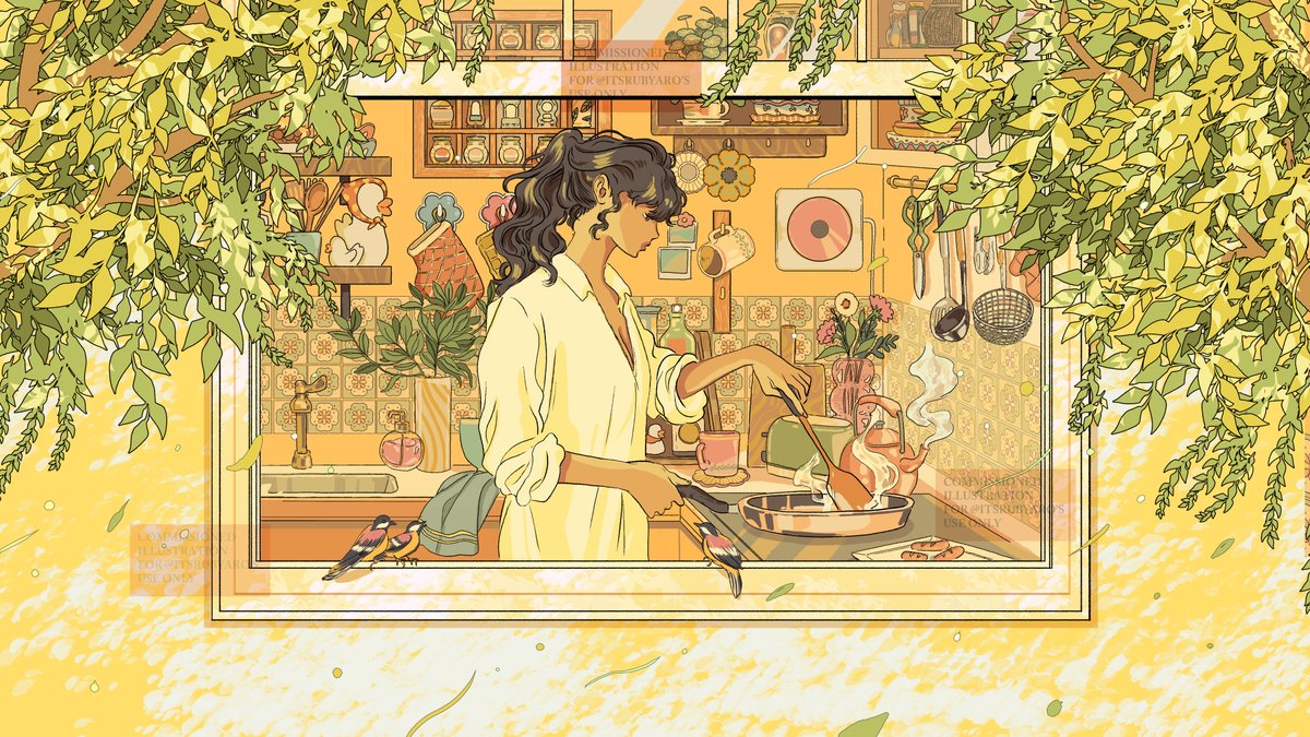 「"A Perfect Sunday" 02Another illustratio」|Enid Shopee Open 🌸💖のイラスト