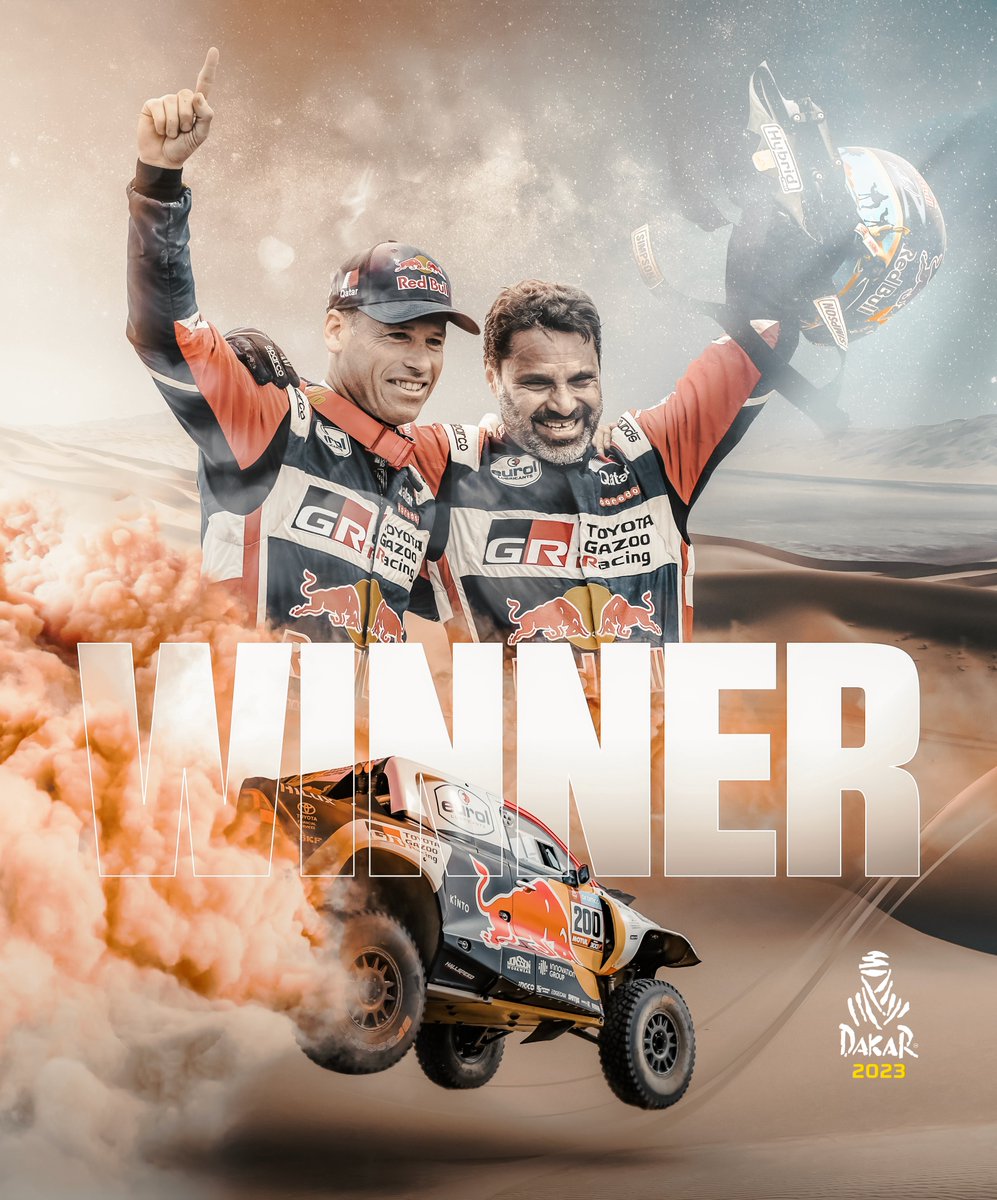 dakar's tweet photo. 🔥 You win again! 🔥

🇶🇦🇫🇷 #Dakar2023 https://t.co/hR6nbBRQCh
