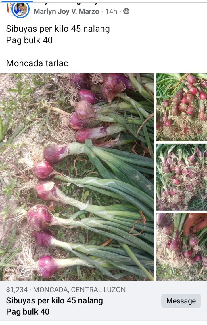 Sibuyas/shallot P40-P45 per kilo. Ayaw nyo pa? Ah sori tapos na ba ang sibuyas issue? Ano next hahahahah