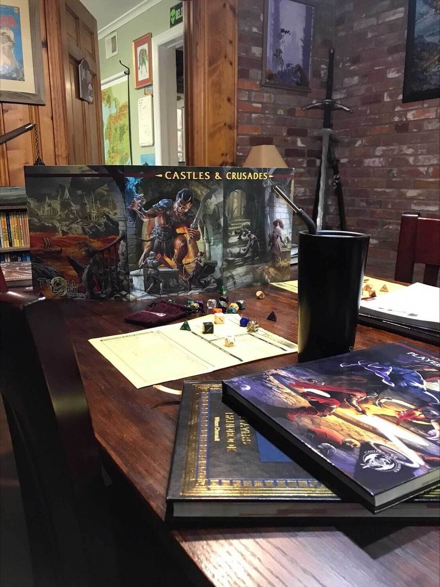 Yes, we do have screens. We still want to make dice.

trolllord.com/tlgstore/#!/Ca…

#castlesandcrusades #trolllordgames #CandCyours #ttrpg #ttrpgcommunity #OSR #dungeonsanddragons #dnd #swordworld #OGL #dnd5e #opendnd #onednd #dnddone