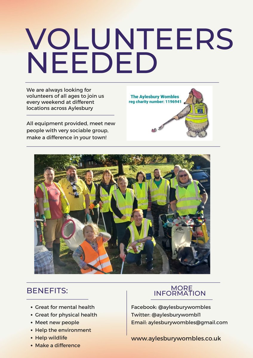 AylesburyWombl1's tweet image. #aylesbury #litterpickers #litterpicking #womblepower #lovewhereyoulive #lovewhereyouwork #litterheroes #volunteer #dukeofedinburgh #doe #charity #getinvolved