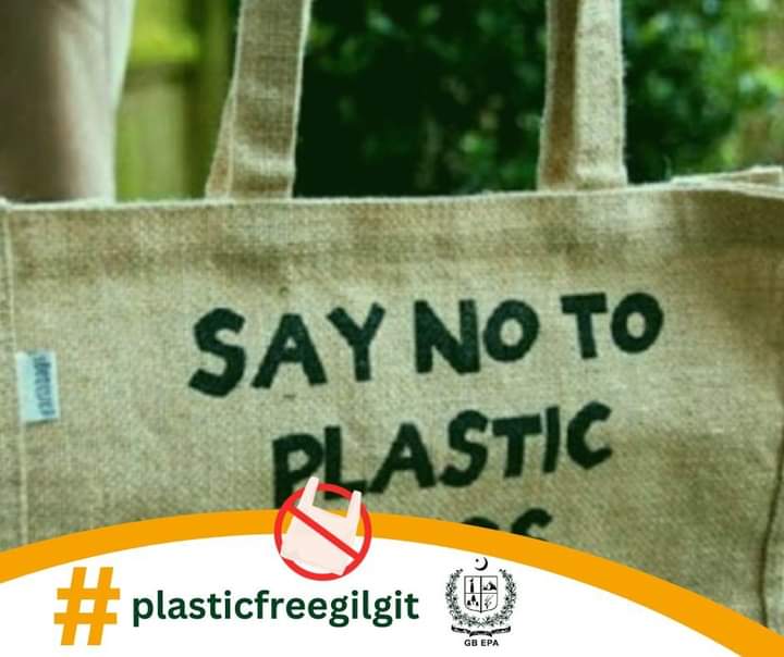 PlasticFreeGLT's tweet photo. Say no to plastics. Let the environment smile toward us.

#plasticfreegilgit
@DGPakEPA 
@csgbpk @DC_DM_GILGIT @Plasticsimpact https://t.co/D7MytKmI6J