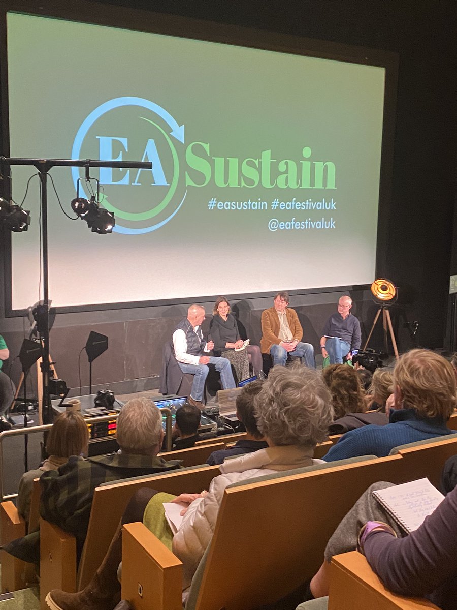 Best quote so far at the hugely enjoyable #easustain #eafestivaluk from Prof Alastair Driver: “we are the wolf.”  Our ambition should be for the wolf to be the wolf, on land and, predatorwise, in the sea.