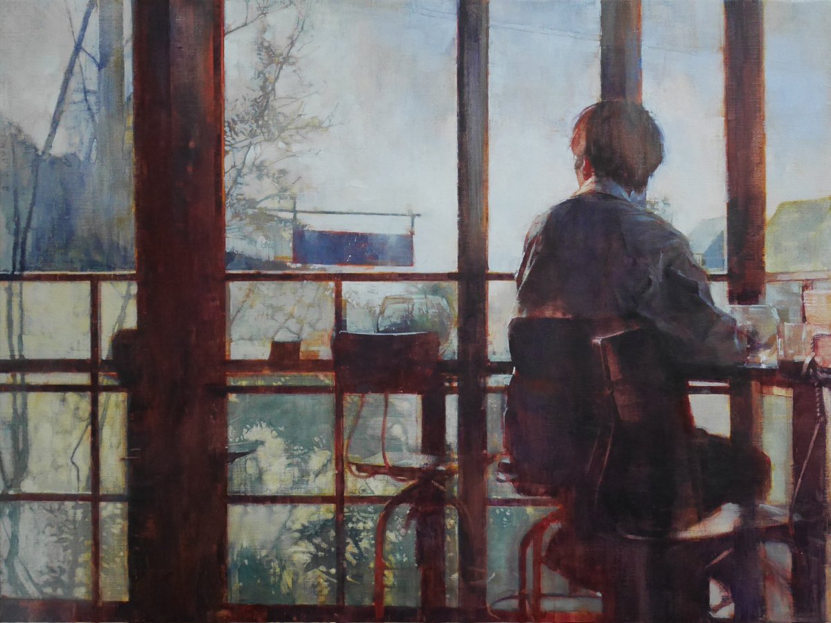 kazuho_iwamoto's tweet photo. “面影”
oil on canvas
45.5×60.6㎝
2023 https://t.co/ibKgK8CbWx