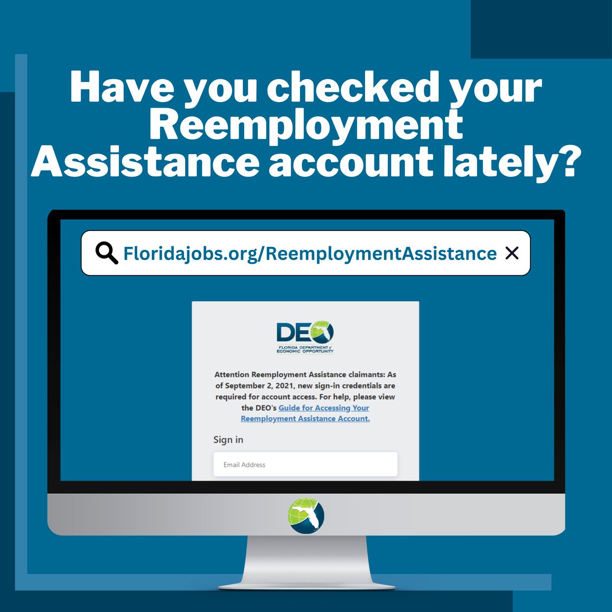 Florida DEO on Twitter "Make sure you are checking your Reemployment