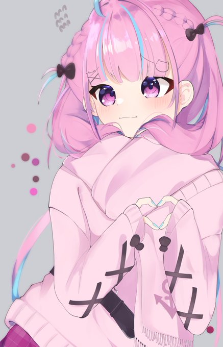 多分初描き厚塗り練習セーターマフラー指ハートあくたん塗るの楽しくてやめ時がわからなくなるぜ #あくあーと 