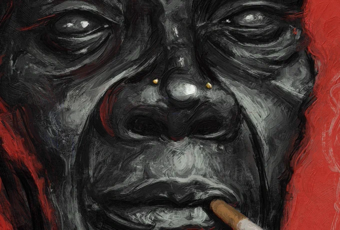 My new painting. The Red Lady. 