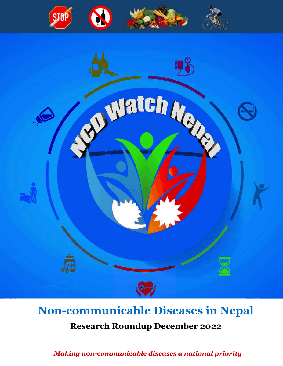 NCDWatchNepal's tweet photo. The last issue of the year 2022 is now available!
📢📢Here is the latest Non-Communicable Diseases #NCDs and #MentalHealth research roundup in Nepal 🇳🇵🇳🇵
https://t.co/7Hf312FqWV https://t.co/apTbYvLSPg