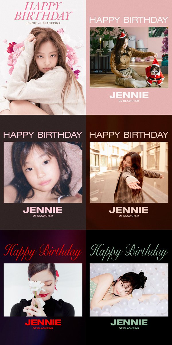 jenniedebuts's tweet photo. Her birthday posters through the years 🤍

JENNIE RUBY JANE DAY
#TheIconJENNIEDay
#오늘생일인_걔가_나야_제니 https://t.co/EuSCN6QXrX