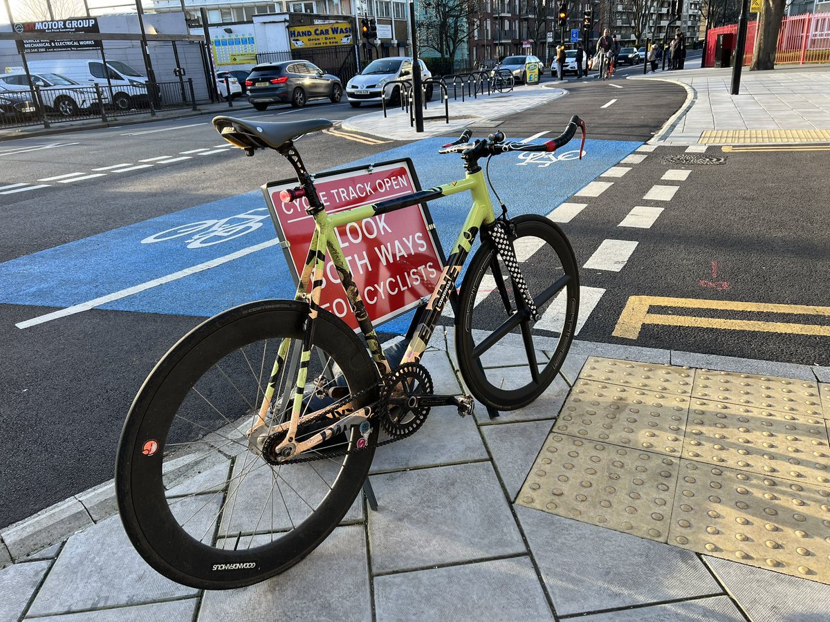 The new cycle lane from Deptford to Surrey Quays is alright