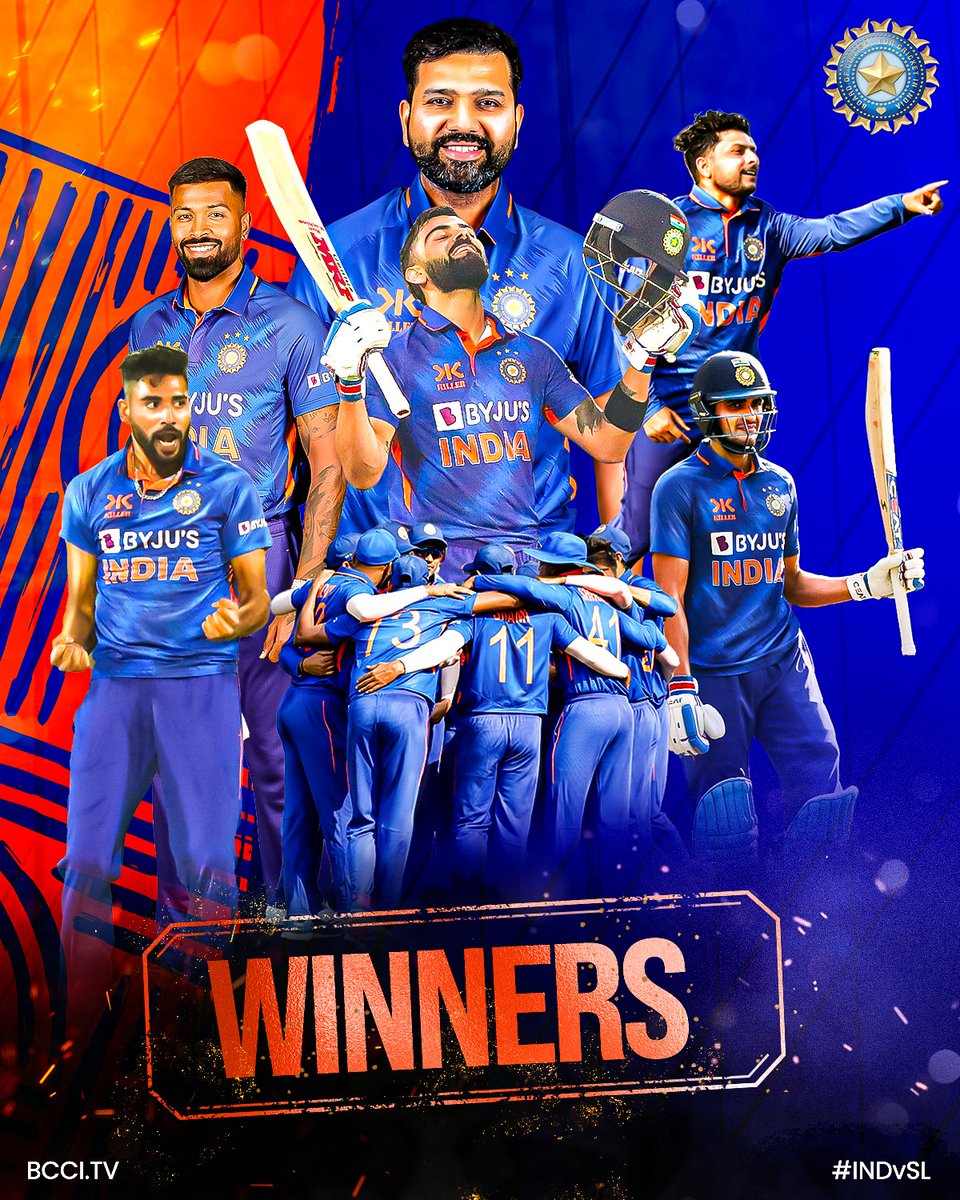 BCCI's tweet image. 𝙒.𝙄.𝙉.𝙉.𝙀.𝙍.𝙎! 🏆

#TeamIndia | #INDvSL