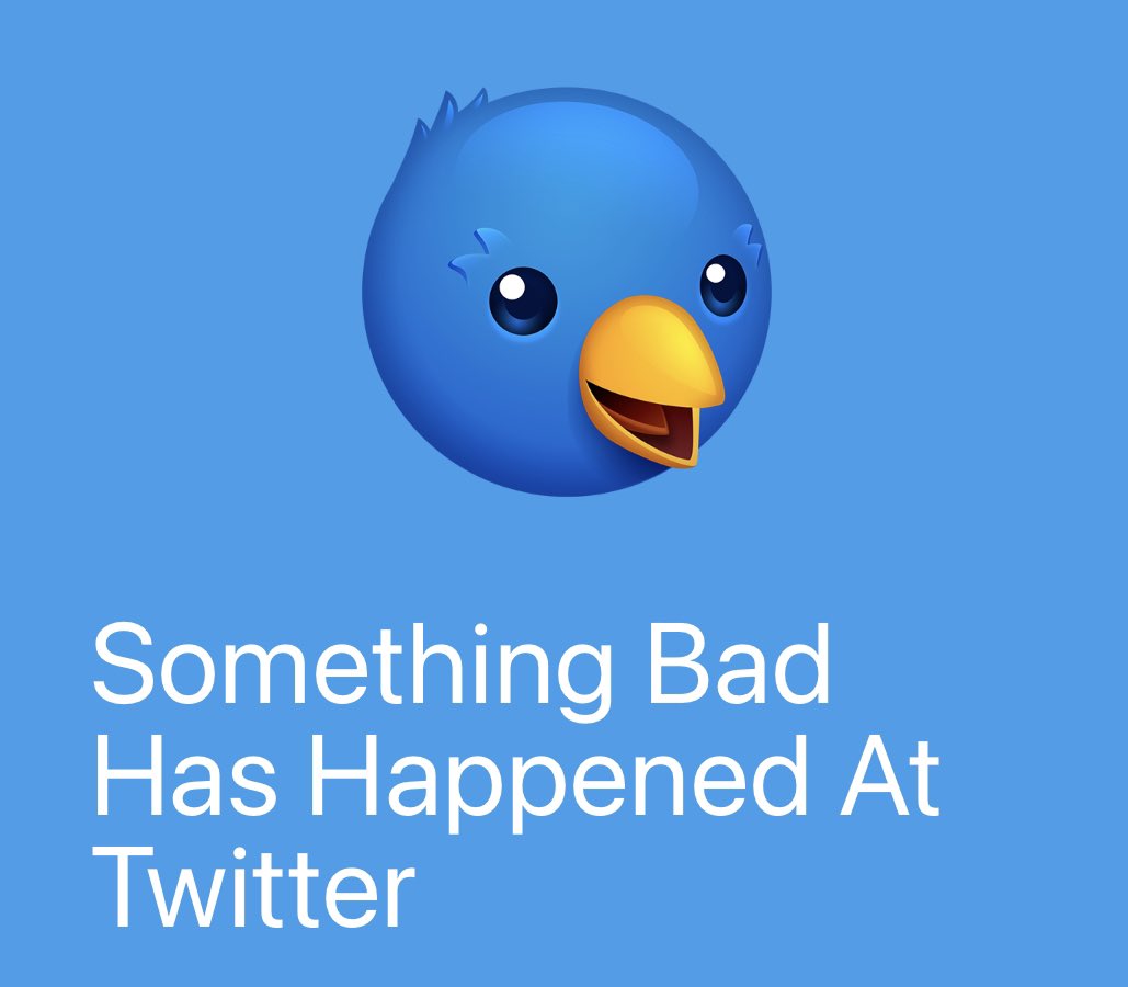 peter_shaw's tweet photo. APIs down. Twitter isn‘t usable without 3rdParty clients. https://t.co/5pbc4e2m2X