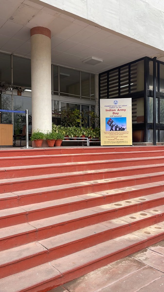 Army day observed for the first time in PGI <a href="/dpgi_chandigarh/">dpgimerchd</a> It's a tribute to the olive uniform from the white coats.
<a href="/timesofindia/">The Times Of India</a>