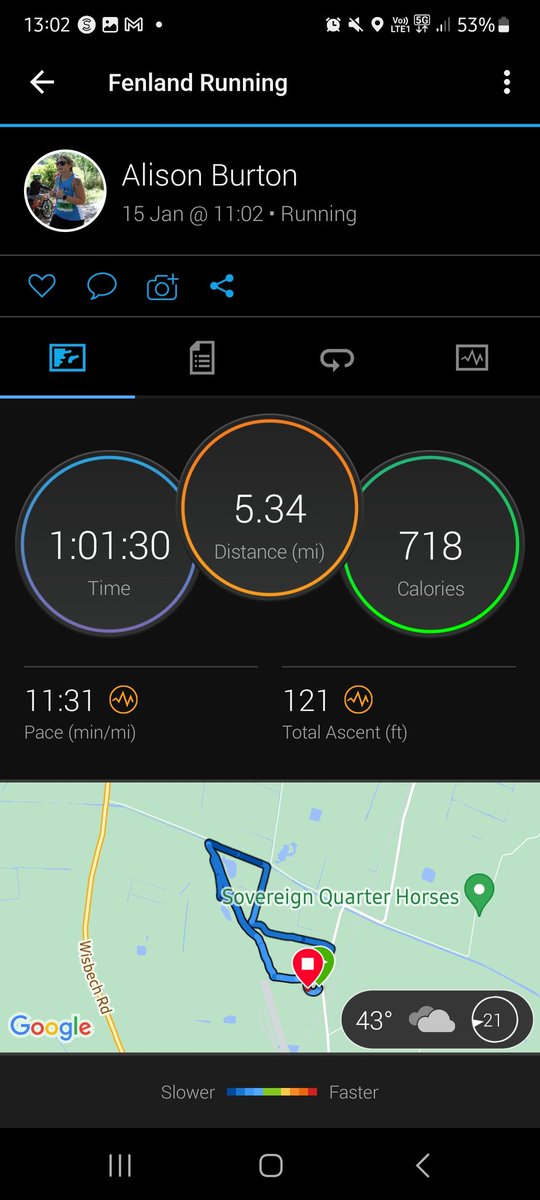 Alifitness91's tweet photo. March frostbite! That wind was nasty! Pushed a bit more than anticipated but was feeling good at the time. Course PB and official 5 miles is 58 mins so under the hour for the 5! Longer course! #running #crosscountry #frostbitefriendlyleague #winterrunning #BourneTownHarriers https://t.co/ow3Xl49DJX
