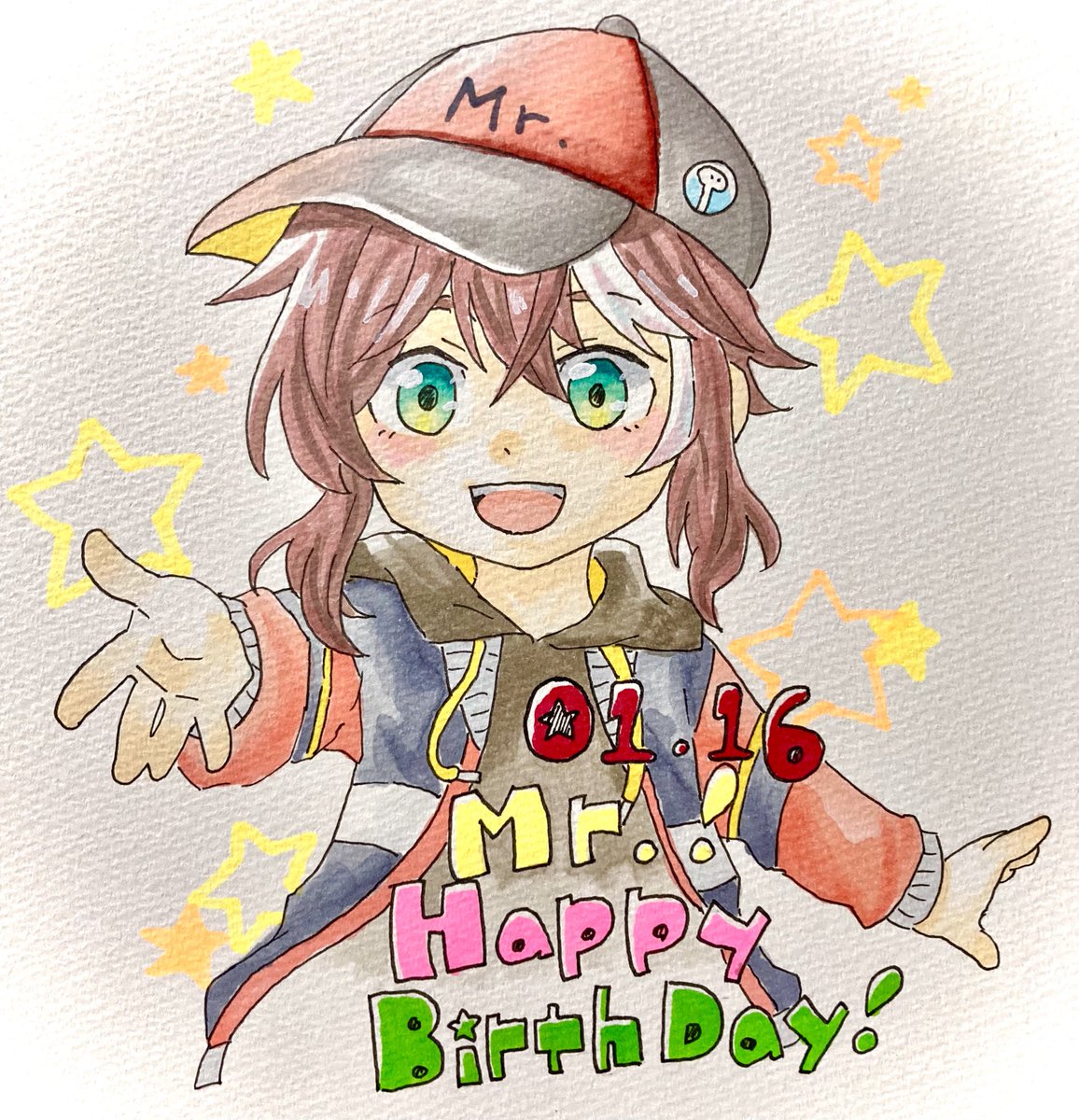 「#ミスターの苗床ミスターくんお誕生日おめでとうございます!! 」|ミルコイル🛸🛸のイラスト
