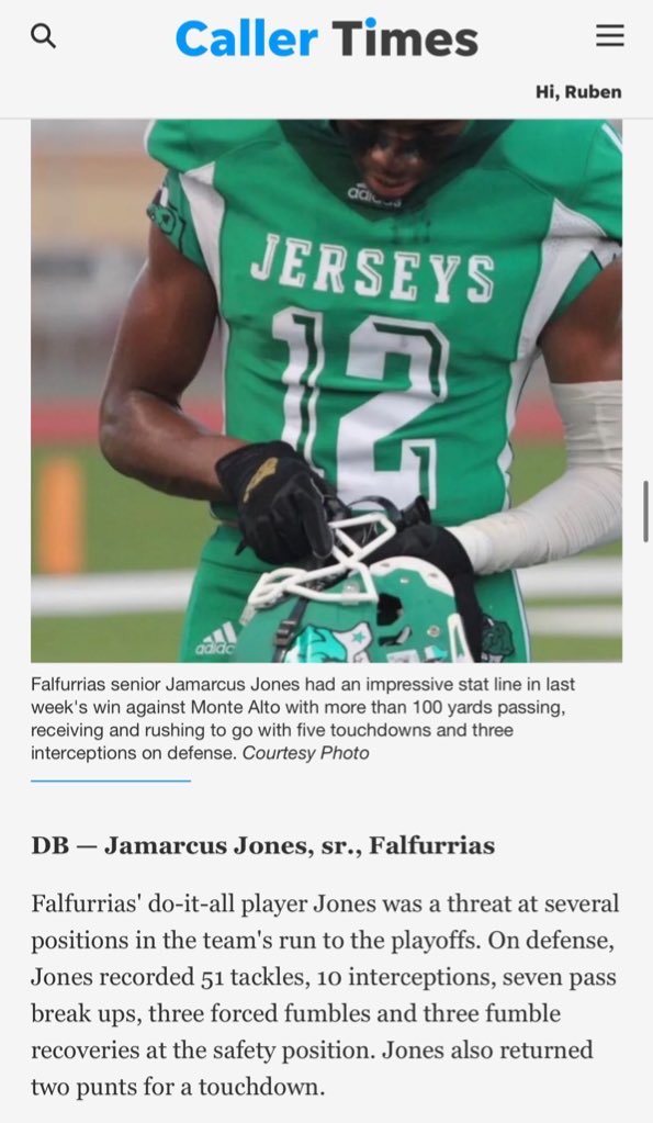 1st team all south Texas!🥷 <a href="/Coach_Garcia70/">Ruben Garcia, M.Ed. EDUCATIONAL ADMlN/SPORTS ADMlN</a>