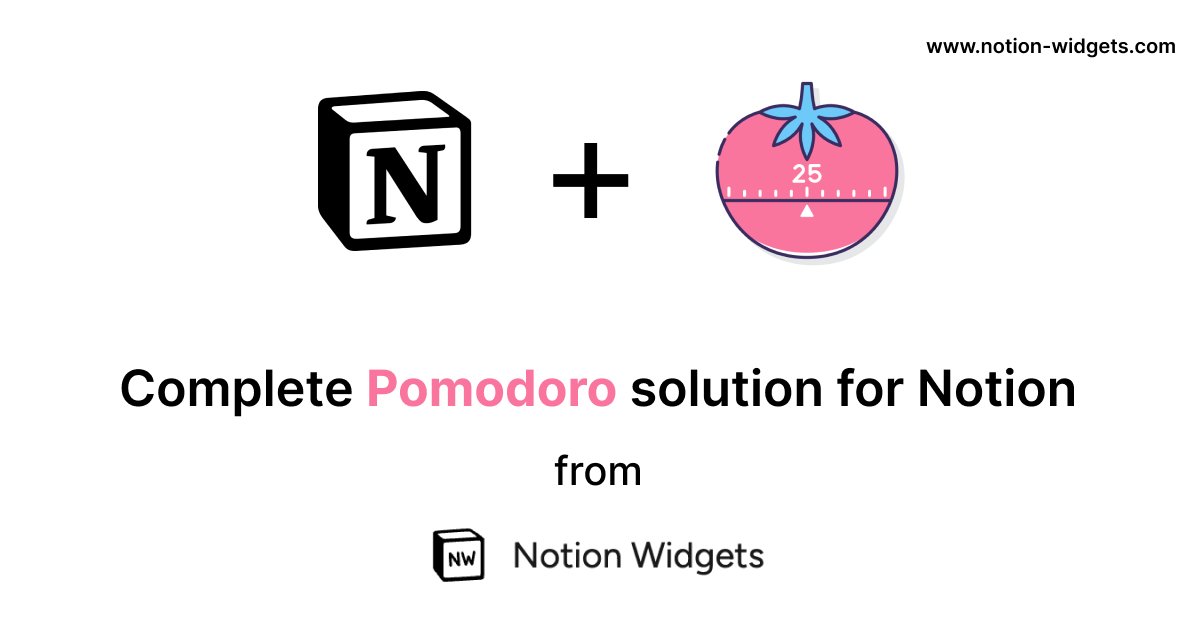 notionwidgets's tweet image. 🔔 Launch Alert:
Complete Pomodoro Solution for Notion.
Save all your sessions data directly inside Notion DB with this pomodoro widget from us.
Link to the widget:
notion-widgets.com/app/pomodoro
Demo Video:
loom.com/share/d089776b…
#notiontwt #notionwidgets