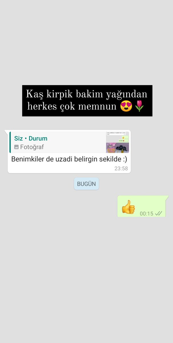 Kaş,kirpik bakim yagi memnunuyet🌿
