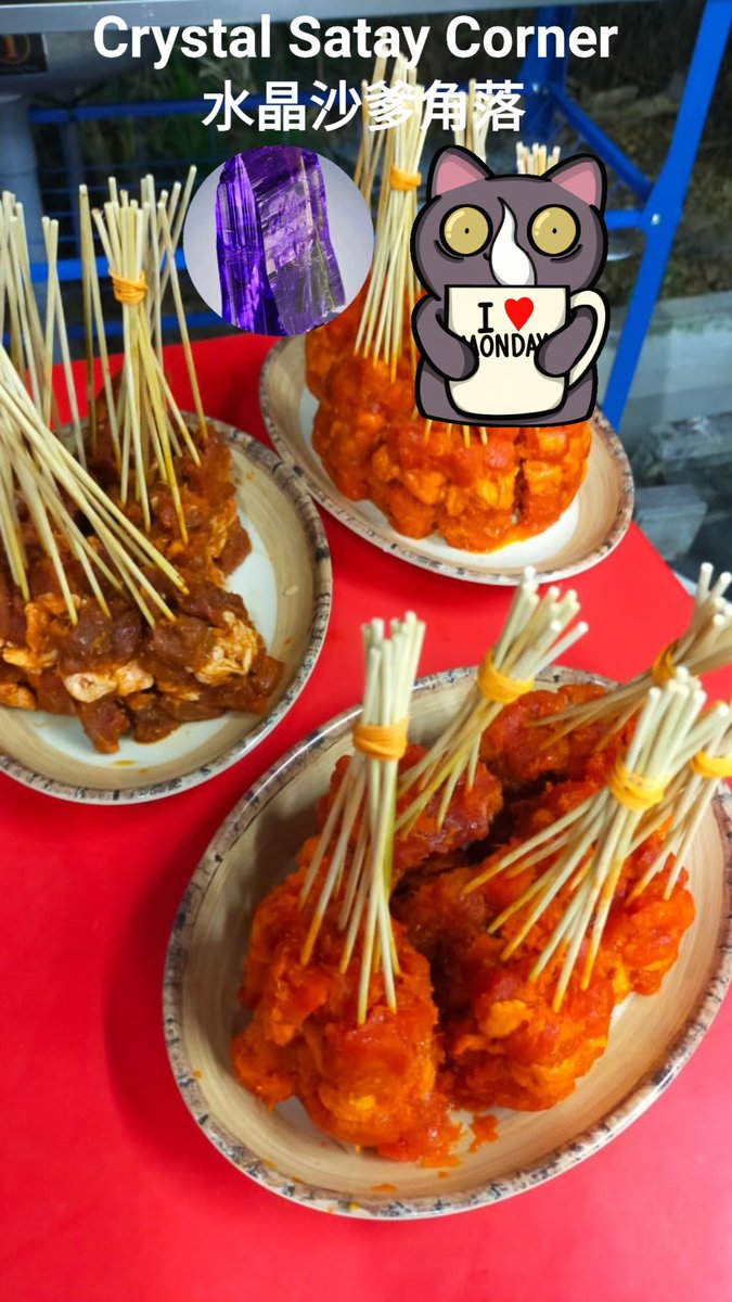 AimanCrystal's tweet image. Crystal Satay Corner Open 6Pm-11Pm. 
#contactus #WhatsApp_Call #foodpanda #Order #Takeaway #Delivery Lukut Port Dickson. Thanks