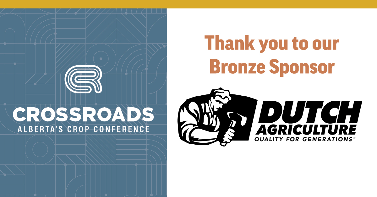 CrossRoadsCrop's tweet photo. Thank you to @DutchOpeners for being one of #CrossRoadsCrop23's bronze sponsors!

https://t.co/yjF9qERICL 

#AgTwitter #WestCdnAg https://t.co/yPYw44Tew1
