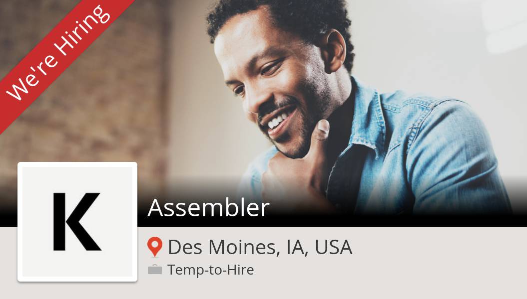 missmistym1972's tweet photo. Are you an #Assembler in #DesMoines? #KellyServices is waiting for you! #job https://t.co/AQZRAMfqGO https://t.co/PzBsBZqsVJ