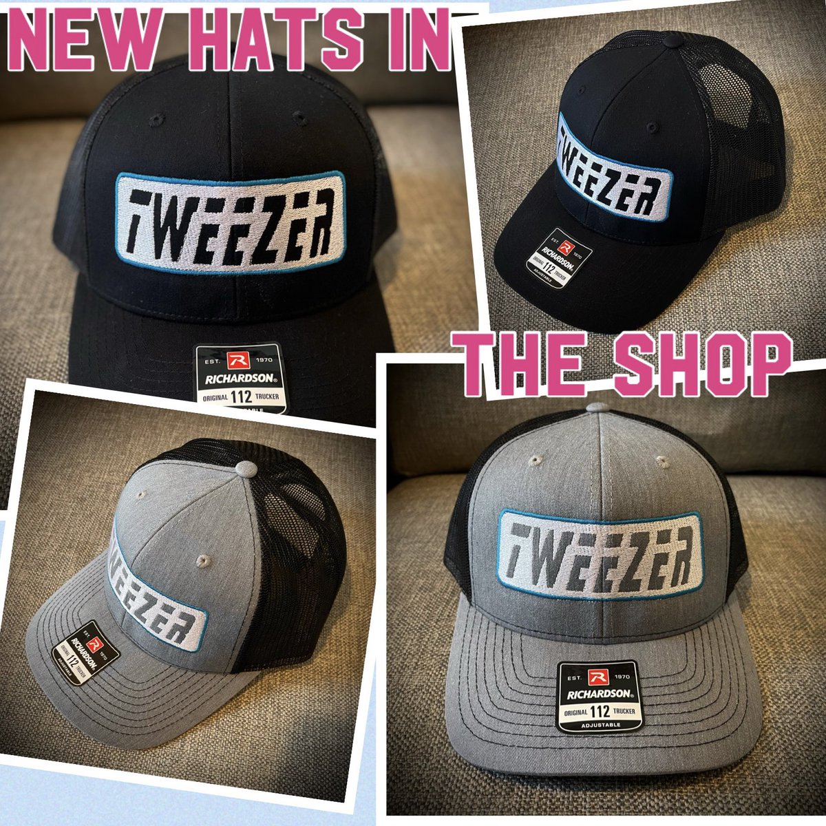 phandesignz's tweet photo. New Hats are in the Shop! Tweezer trucker style hats! 3 colors, one size. Step into the freezer!
#phish #phishphanart #phishmerch #phandesignz https://t.co/A1D4F4mA7O