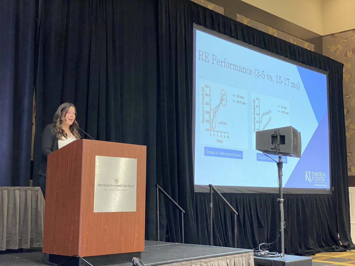 Very proud of my <a href="/KansasINBRE/">Kansas Inbre</a> Summer Scholar <a href="/avalee813/">Ava Lee</a> who did a great job presenting her research at our Symposium! #exercise <a href="/KUMedCenter/">KU Medical Center</a>