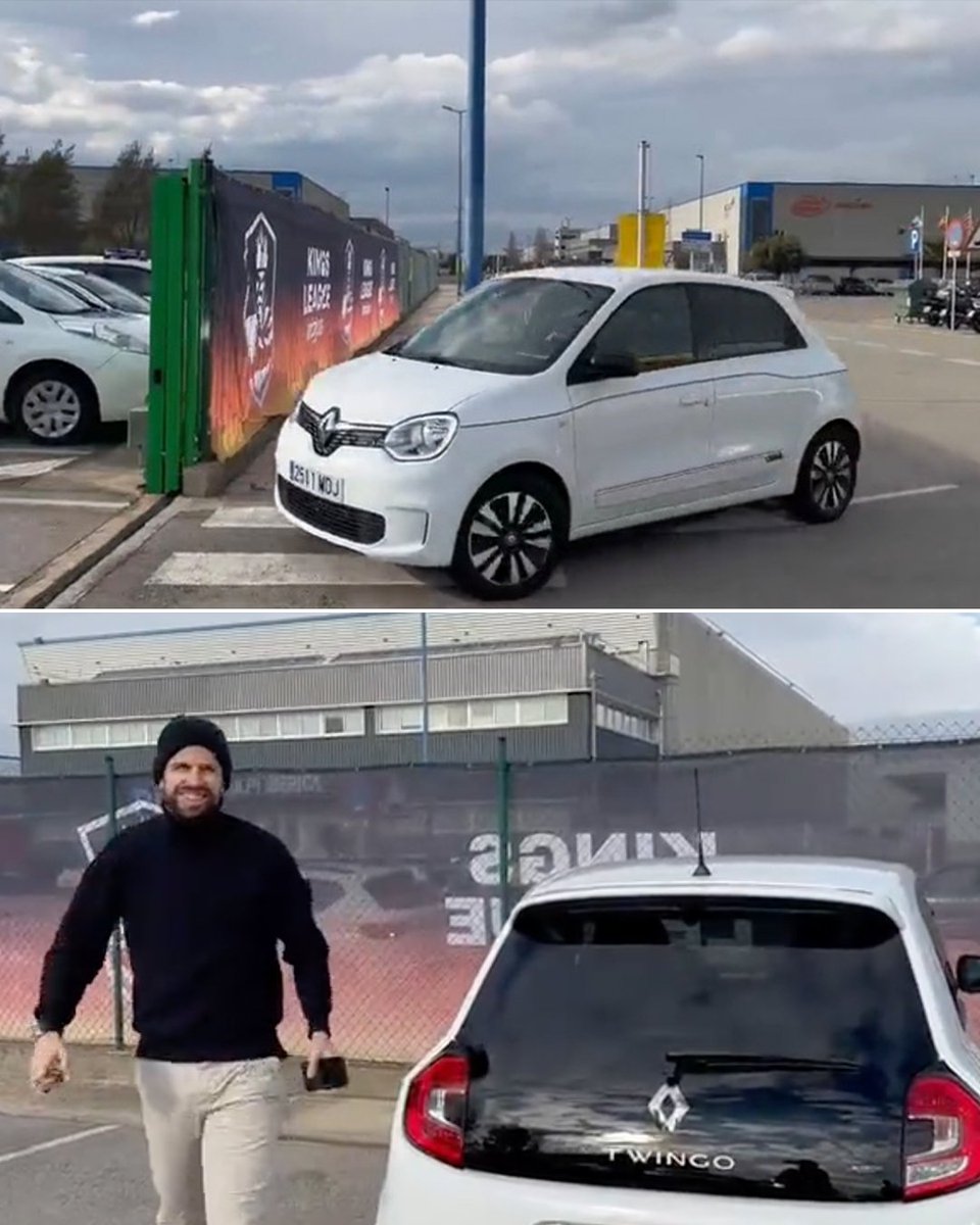 ESPNFC's tweet image. Pique arrived to work in a Twingo 🚗😮

Shakira said in her latest song that Pique swapped a Ferrari for a Twingo.