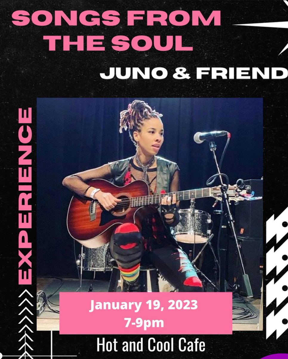 My first show ever in LA as JUNO the Artist. THURSDAY at the #HotandCoolCafe in Leimert Park 7pm! slide!