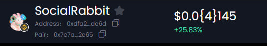 SocialOfRabbit's tweet photo. Updated logo on https://t.co/oox5MKNev8
Link: https://t.co/t35zAo7uZq
From now we will start to buyback randomly with random time and add to LP.
TG: https://t.co/pq21LwEUif
Website: https://t.co/bpkYrpYSbK
#MEME #SocialRabbit #StepD #Rabbit #1000xgem #BSC https://t.co/8lVkwmDAYQ