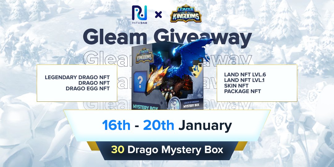 Virtuals Protocol (@virtuals_io) on Twitter photo 🎉 GIVEAWAY TIME 🎉
<a href="/LeagueKingdoms/">League of Kingdoms Arena</a> have graced Pathians with 30 Mystery Boxes filled each with prizes worth $4,000+. Win that Drago, win your land.
Join here 👇
gleam.io/competitions/G…
#NFT #gaming #web3 #giveaway 🎉 GIVEAWAY TIME 🎉
<a href="/LeagueKingdoms/">League of Kingdoms Arena</a> have graced Pathians with 30 Mystery Boxes filled each with prizes worth $4,000+. Win that Drago, win your land.
Join here 👇
gleam.io/competitions/G…
#NFT #gaming #web3 #giveaway
