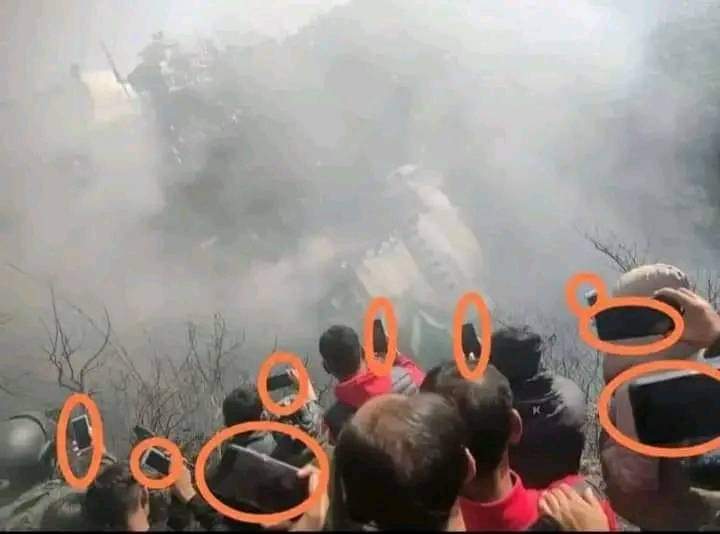 BeingPahadi13's tweet image. Money can buy you best camera phones but not the HUMANITY

Visuals from the spot, aircraft crash at Pokhara airport Nepal.

#RIPHumanity