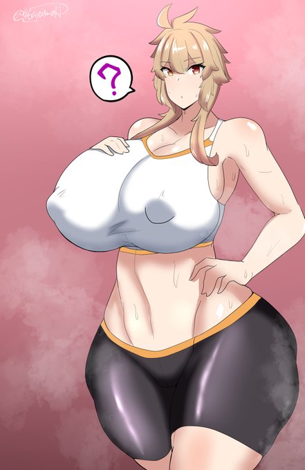 ジムで運動中のうちの子 