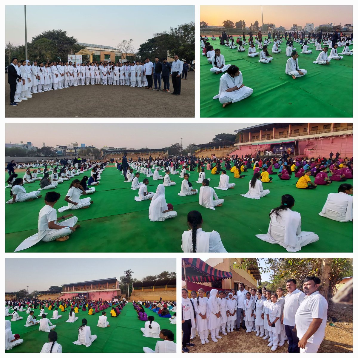 #yogathan #YOUTHFORYOGA #proud #Health participated puc 1st &amp; 2nd year students to create a world 🌎 record with MWD DO sir &amp; Bidar MLA Raheem khan sir #karnatakaMWD <a href="/DOMGOK/">Department of Minority Welfare, Govt of Karnataka</a> <a href="/BidarMinority/">Bidar Minority Welfare Department</a> <a href="/APJ_BIDAR38/">APJ ABDUL KALAM BIDAR</a>