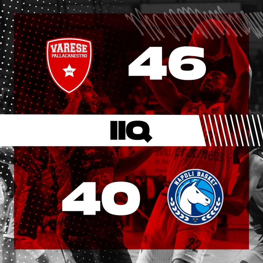 PallVarese's tweet image. Andiamo all’intervallo in vantaggio di 6 lunghezze 🙌 Forza biancorossi‼️
#VarNap #NoiSiamoVarese