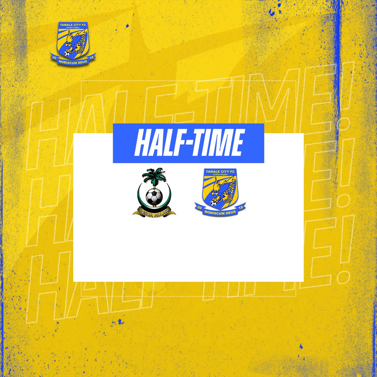 ⌚|HT

King Faisal with the advantage going into the break...🟡🔵

King Faisal 1️⃣🆚0️⃣ Tamale City

#DareToDo
#WeAreHereToStay
#Citizens