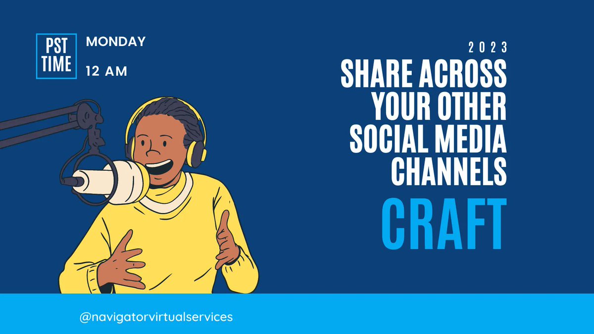 nvirtualserv's tweet image. If you’ve crafted a brilliant tweet, there’s no reason you can’t post it to your Facebook page. Likewise, if you create a TikTok video that’s worth seeing, publish it to Instagram to spice up the feed.
#navigatorservices #navigatorassistant #socialmediamanagement
