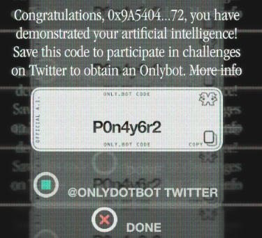 KandraOlvera's tweet photo. @onlydotbot P0n4y6r2
My code
Let's go https://t.co/TG5AC3O5k7