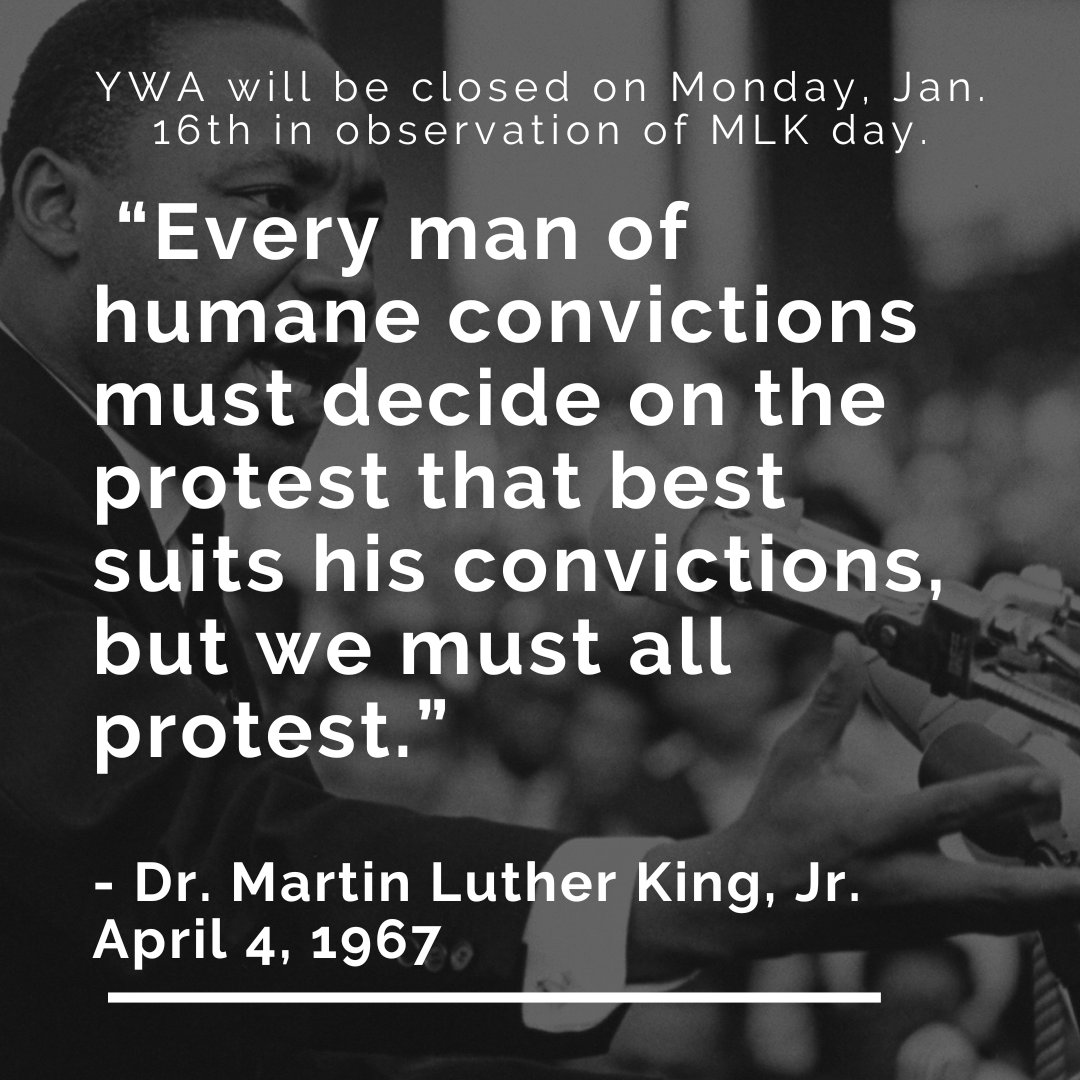 YellowWoodAcad's tweet photo. Yellow Wood Academy will be closed in observance of Martin Luther King Jr. day on Monday, January 16th. https://t.co/MGYqNrfKPn