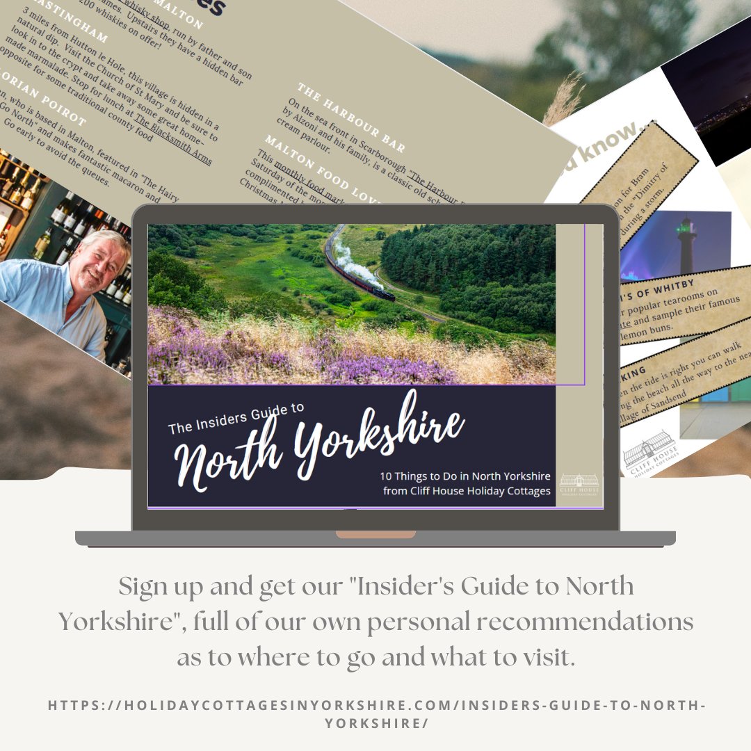 CliffHolidays's tweet photo. We've created this little "Insider's Guide to North Yorkshire - 10 Things to do in North Yorkshire" to help give you inspiration when planning your holiday.
https://t.co/2J7FIBNcfm
Please RT/share
#thingstoinyorkshire #top10things #insidersguide #thingstodoinyorkshirewithkids https://t.co/oEqltM3lkx