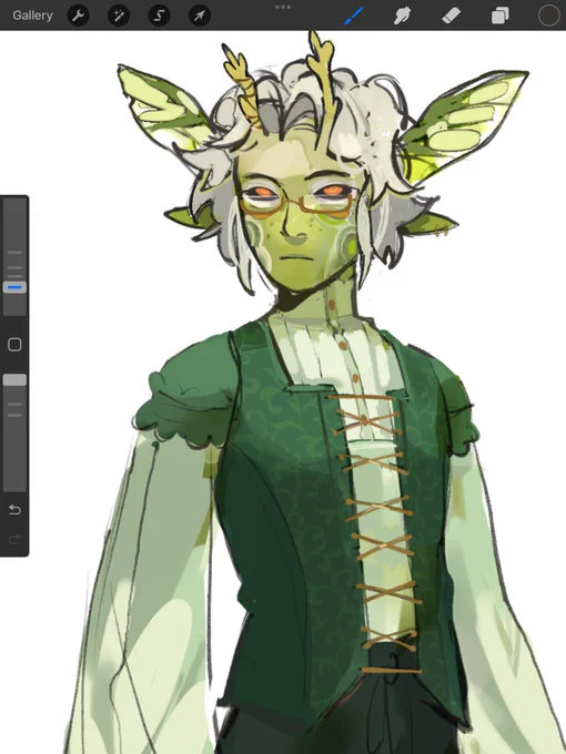Finishing up the malachite tiefling, they should be up for sale soon! 