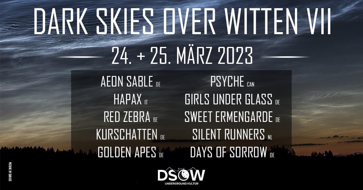 SweetErmengarde's tweet photo. Only 2 months to go to #DarkSkies #Witten with @aeonsable @goldenapes_band @HapaxBand #RedZebra #girlsunderglass #Psyche @AndreGuitarBas @silentrunners 

#livemusic #goth #gothrock #gothicrock //

24 and 25 March #bethere or #besquare #onstage https://t.co/N2iGcvqnn2
