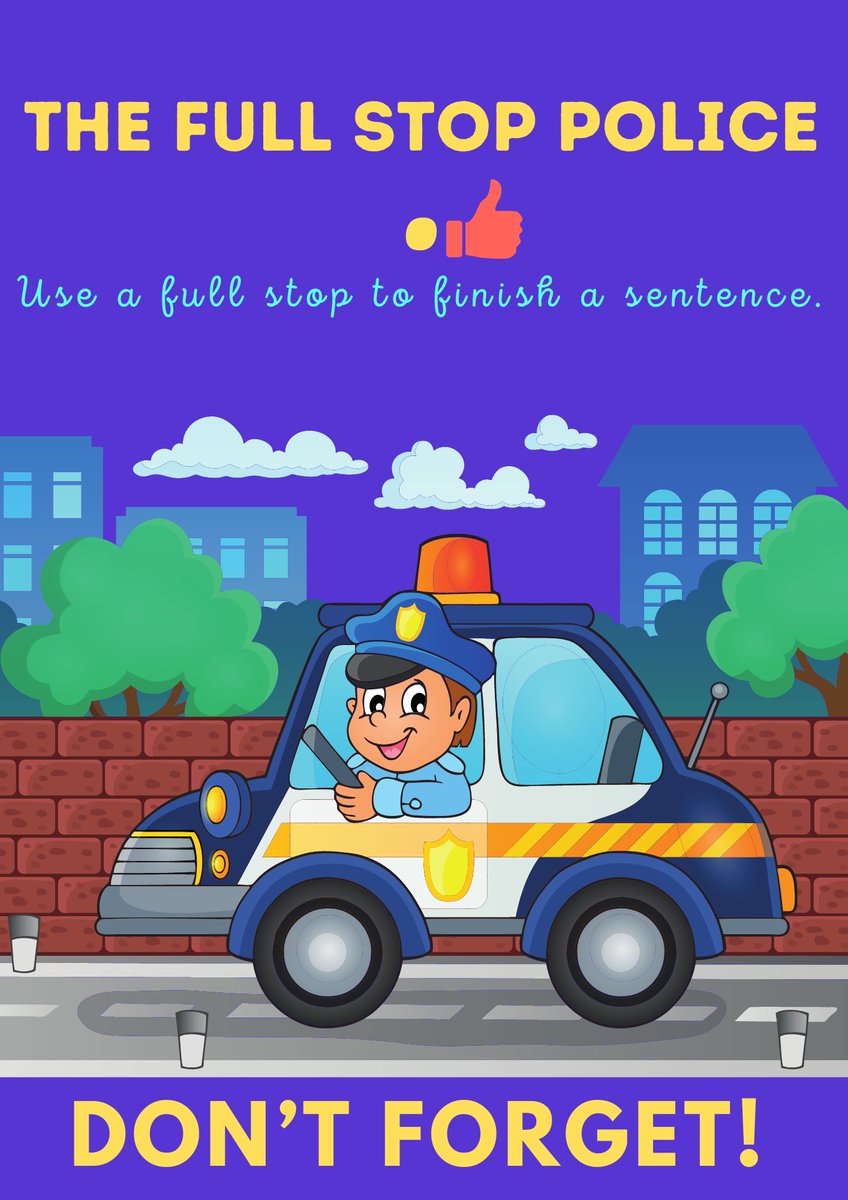 My year 1 class love ‘The Capital Letter Cowboy/girl’ and ‘The Full Stop Police!’