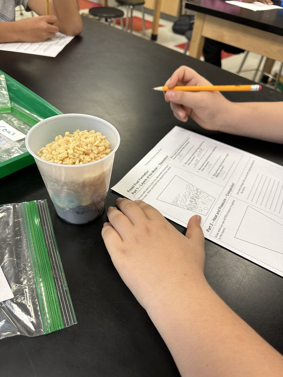 VeronicaJ_edu's tweet photo. 5.7A: @Lovett_Elem 5th graders explored the processes that led to the formation of sedimentary rocks and fossil fuels. https://t.co/bYgnbgKe5v