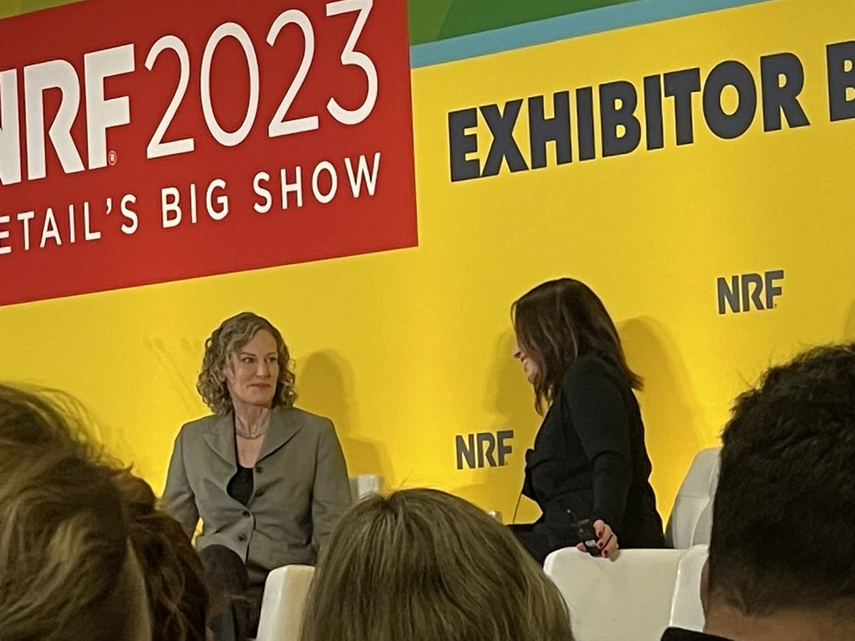 ArlynKnox's tweet photo. Hearing @BlueYonder customer Roxanne Flanagan CSCO from @Walgreens talk about micro fulfillment sites for real time adapting during disruption #NRF2023 https://t.co/KAzXlz2KqK
