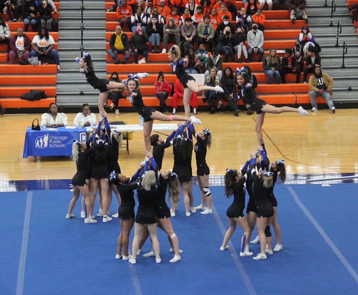 THS_cheer22's tweet photo. Ladies and gentlemen I present to you your Northside Queens and Kings and your 2023 Chicago Public League CHAMPIONS Taft High School!!!!!!!!!! https://t.co/JMETk8nzwI