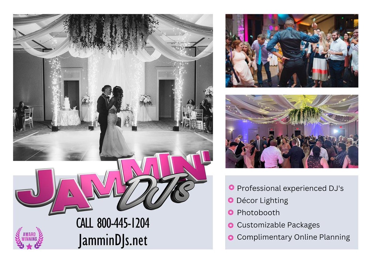 JAMMINDJs's tweet image. 💍 Recently Engaged?  Looking for professional entertainment?  Don’t trust your wedding to anyone else!  💍. 

#weddingideas #weddingentertainment #uplighting #eventdj #eventlighting #weddingdress #destinationweddings #groom #brides #weddingdesign #luxurywedding #weddingideas
